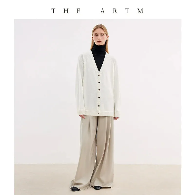 Merino Wool V-Neck Cardigan
