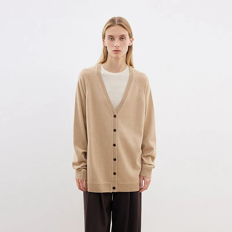 Merino Wool V-Neck Cardigan