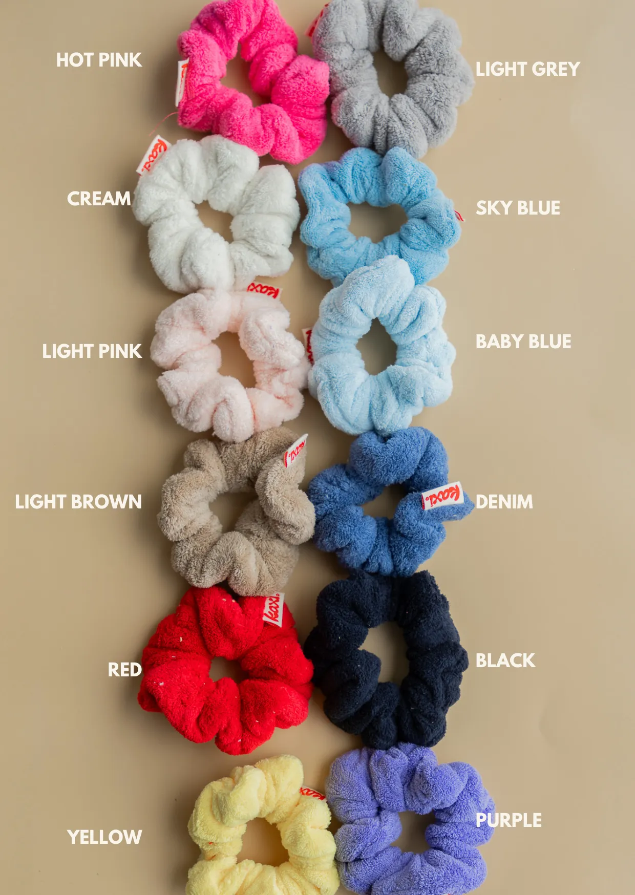 MIDI TOWEL SCRUNCHIES