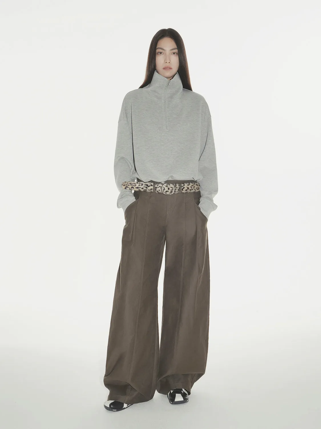 Minimalist Zip-Up Sweatshirt