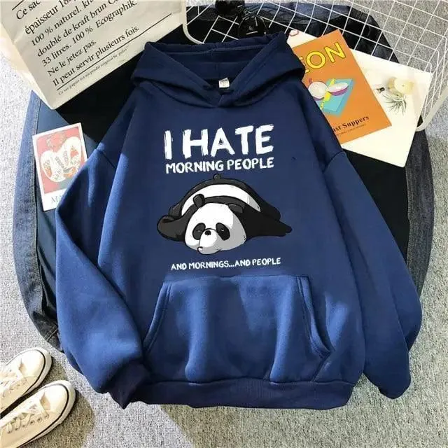 Modern Print New Women's Sweatshirt Warm Vintage Pullover For Woman Fashion Round Neck Hoodie Female Casual Loose Round Neck Cute Print Fashion Long-Sleeved Sweatshirt Pullover Hoodie