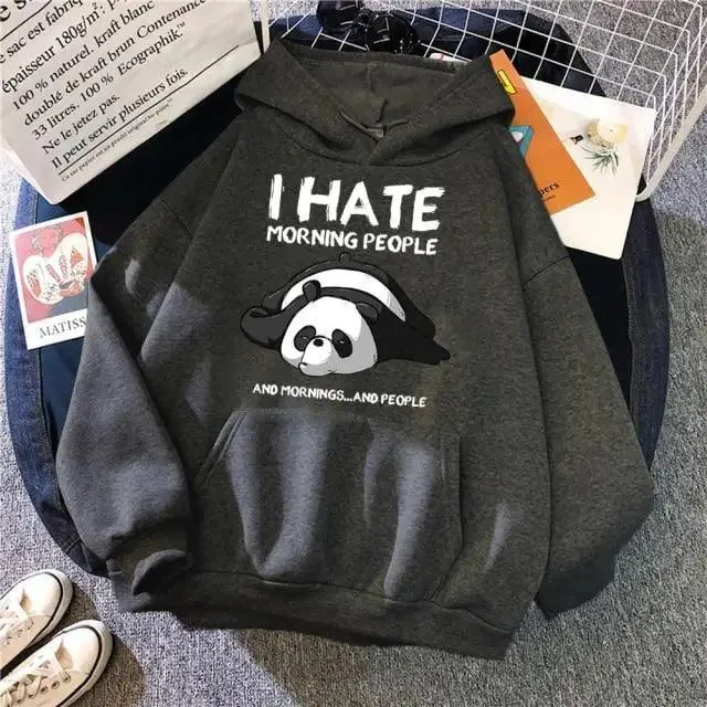 Modern Print New Women's Sweatshirt Warm Vintage Pullover For Woman Fashion Round Neck Hoodie Female Casual Loose Round Neck Cute Print Fashion Long-Sleeved Sweatshirt Pullover Hoodie