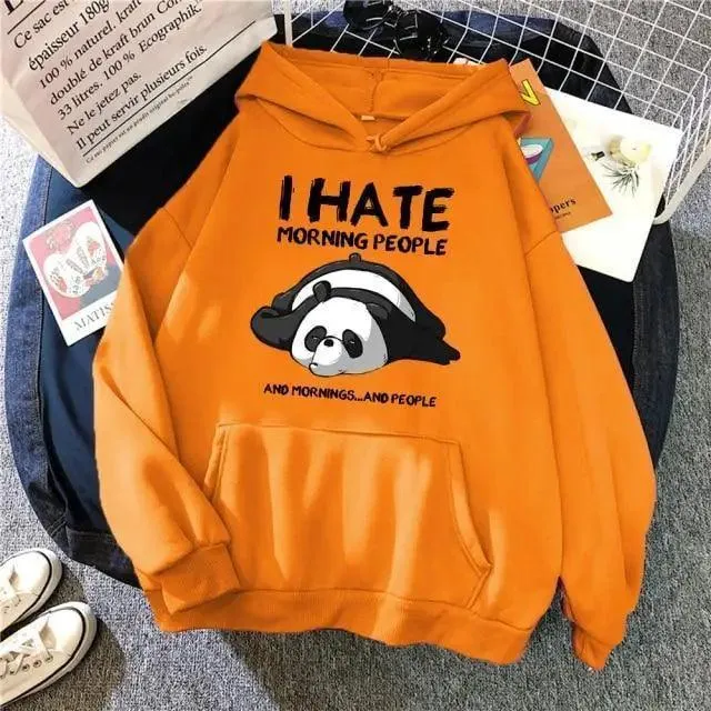 Modern Print New Women's Sweatshirt Warm Vintage Pullover For Woman Fashion Round Neck Hoodie Female Casual Loose Round Neck Cute Print Fashion Long-Sleeved Sweatshirt Pullover Hoodie