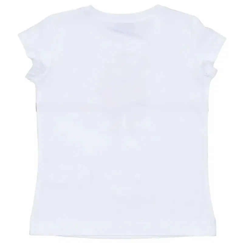 Monnalisa Bow Print Jersey T-Shirt