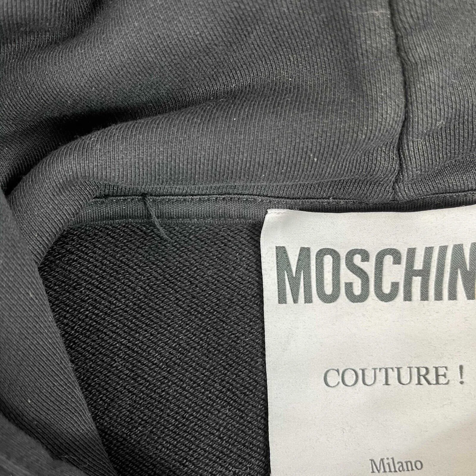 Moschino - Moschino Couture ZA1731 Black / Gold Hoodie - US 40 /EU 50