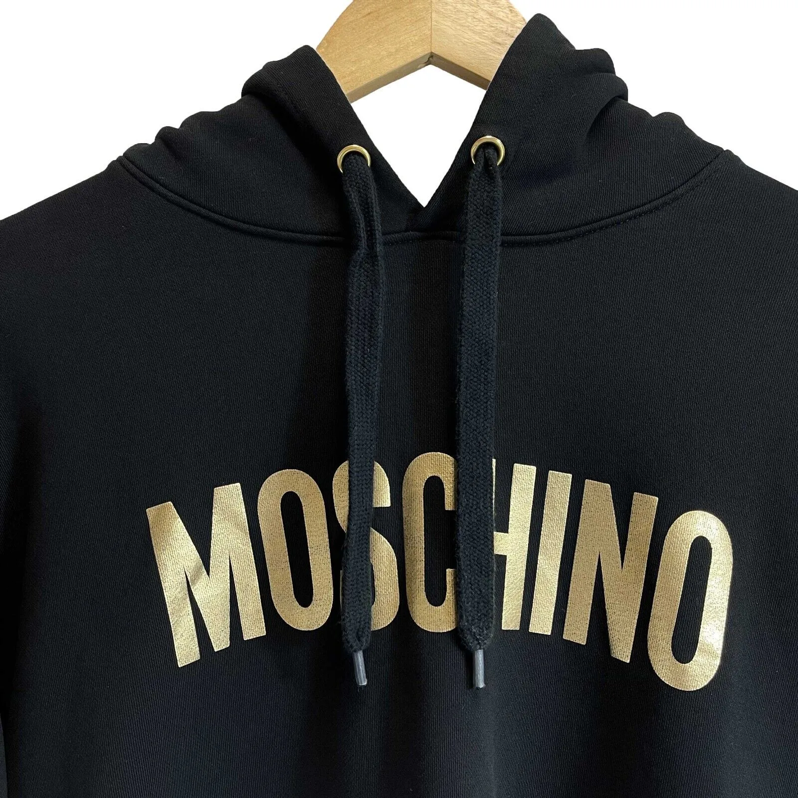 Moschino - Moschino Couture ZA1731 Black / Gold Hoodie - US 40 /EU 50