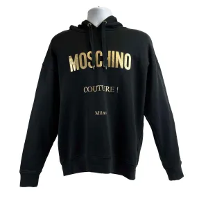 Moschino - Moschino Couture ZA1731 Black / Gold Hoodie - US 40 /EU 50