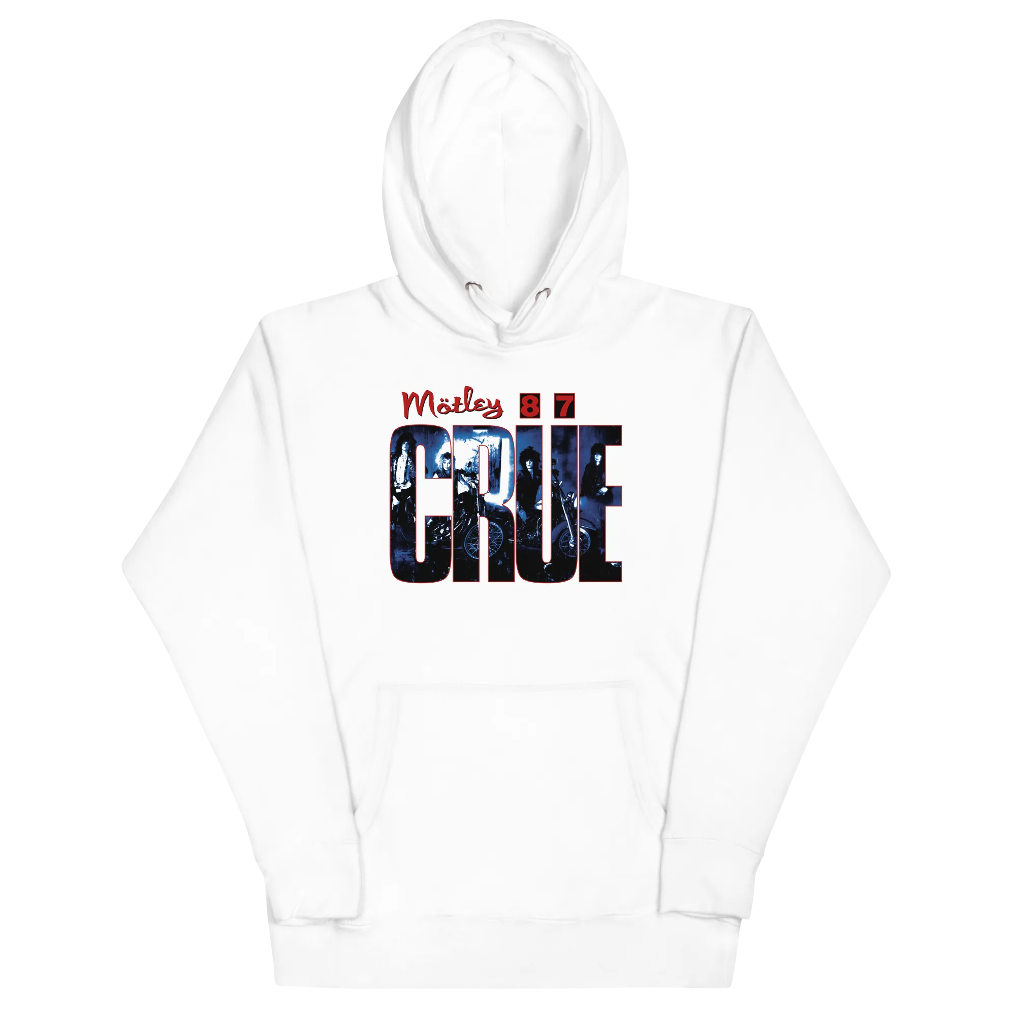 Motley Crue - 1987 Tour Vintage Jumbo Print Hoodie