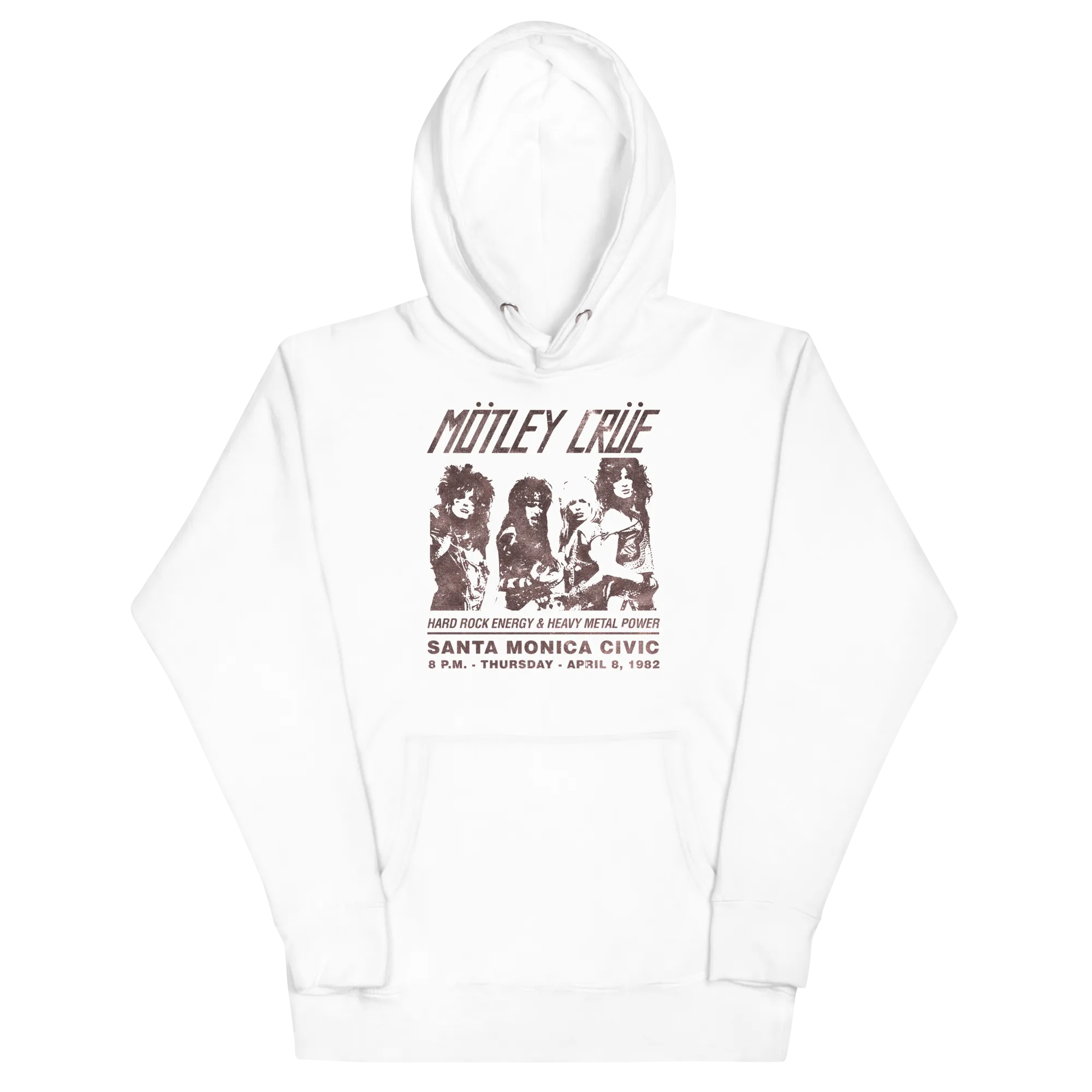 Motley Crue '82 Santa Monica Jumbo Print Hoodie