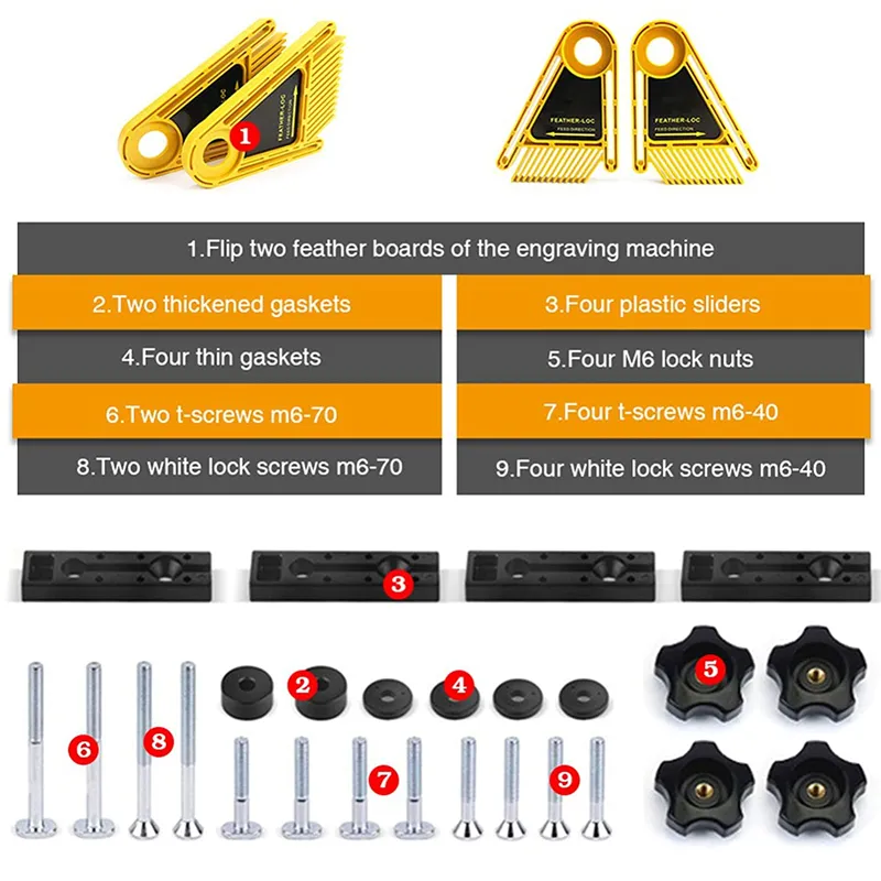 Multi-purpose Feather Board Set