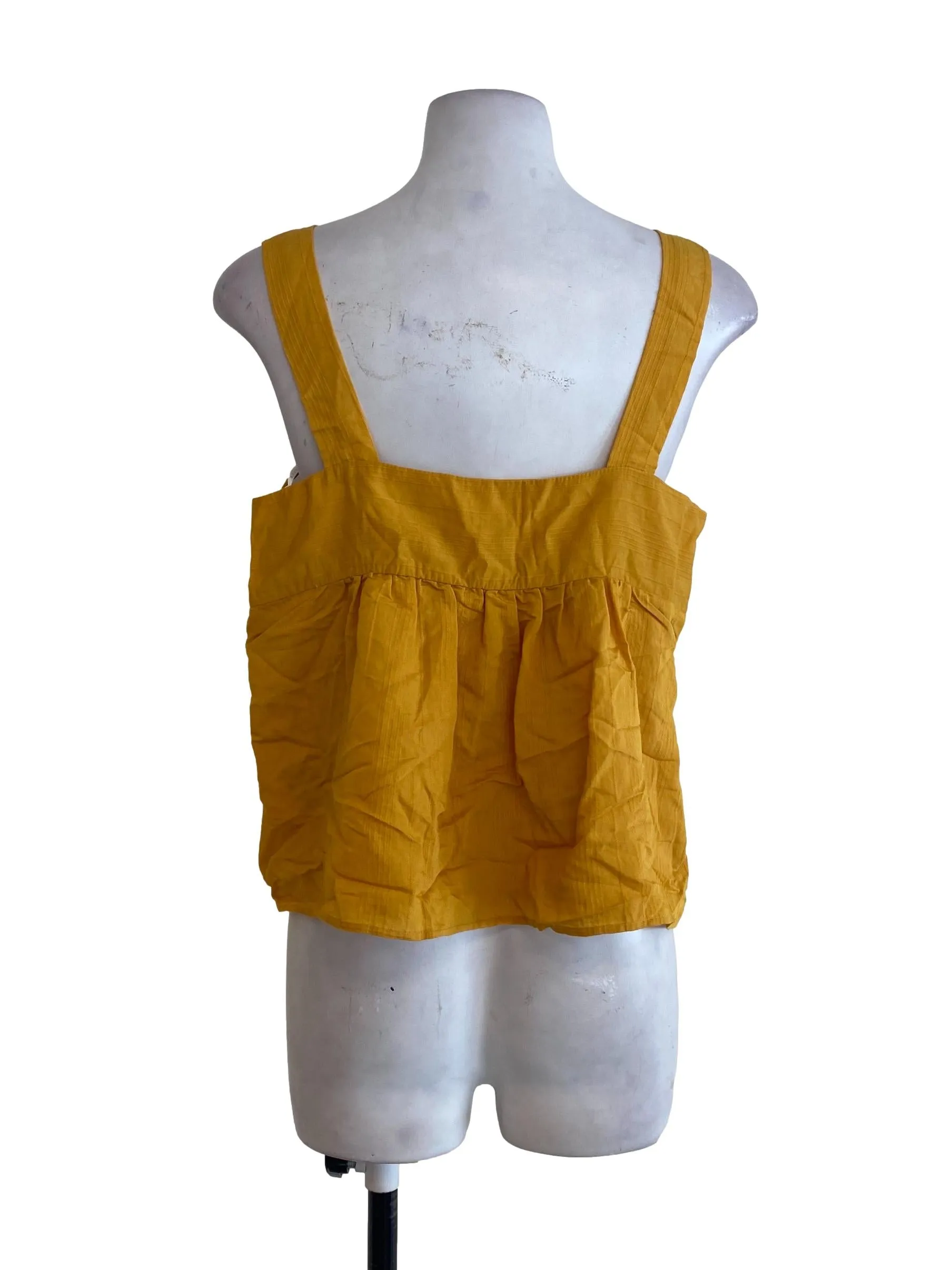 Mustard Textured Top
