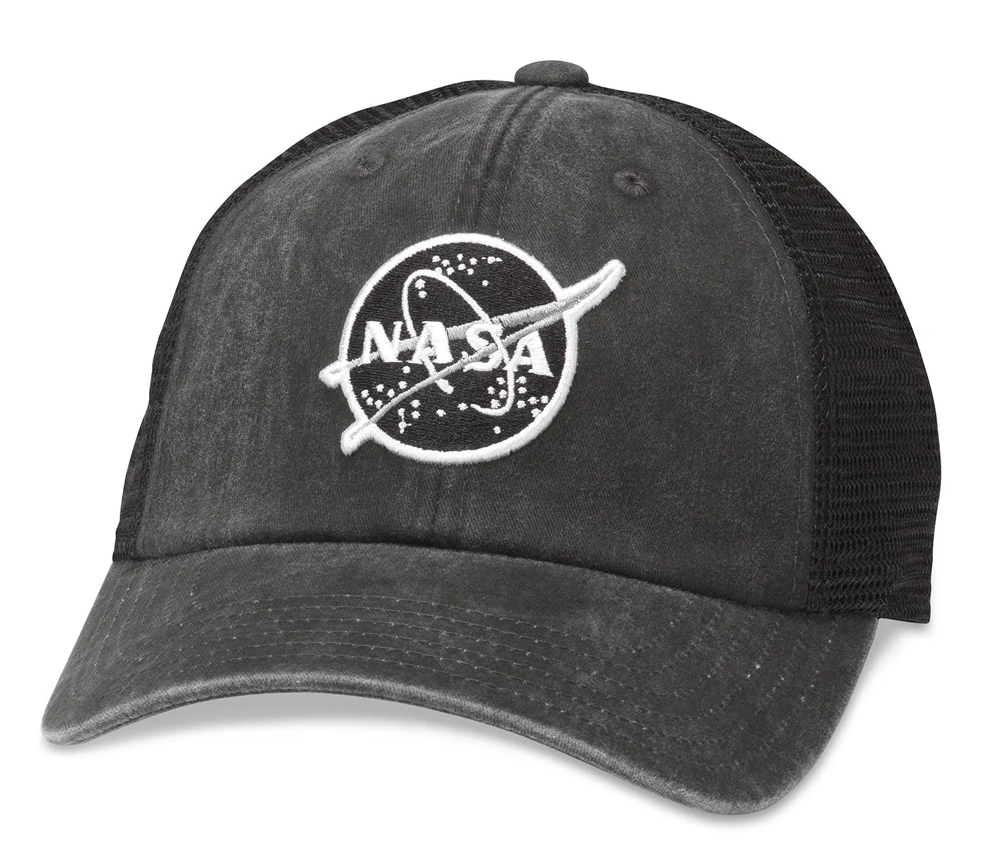 NASA Raglan Bones Cap - Black