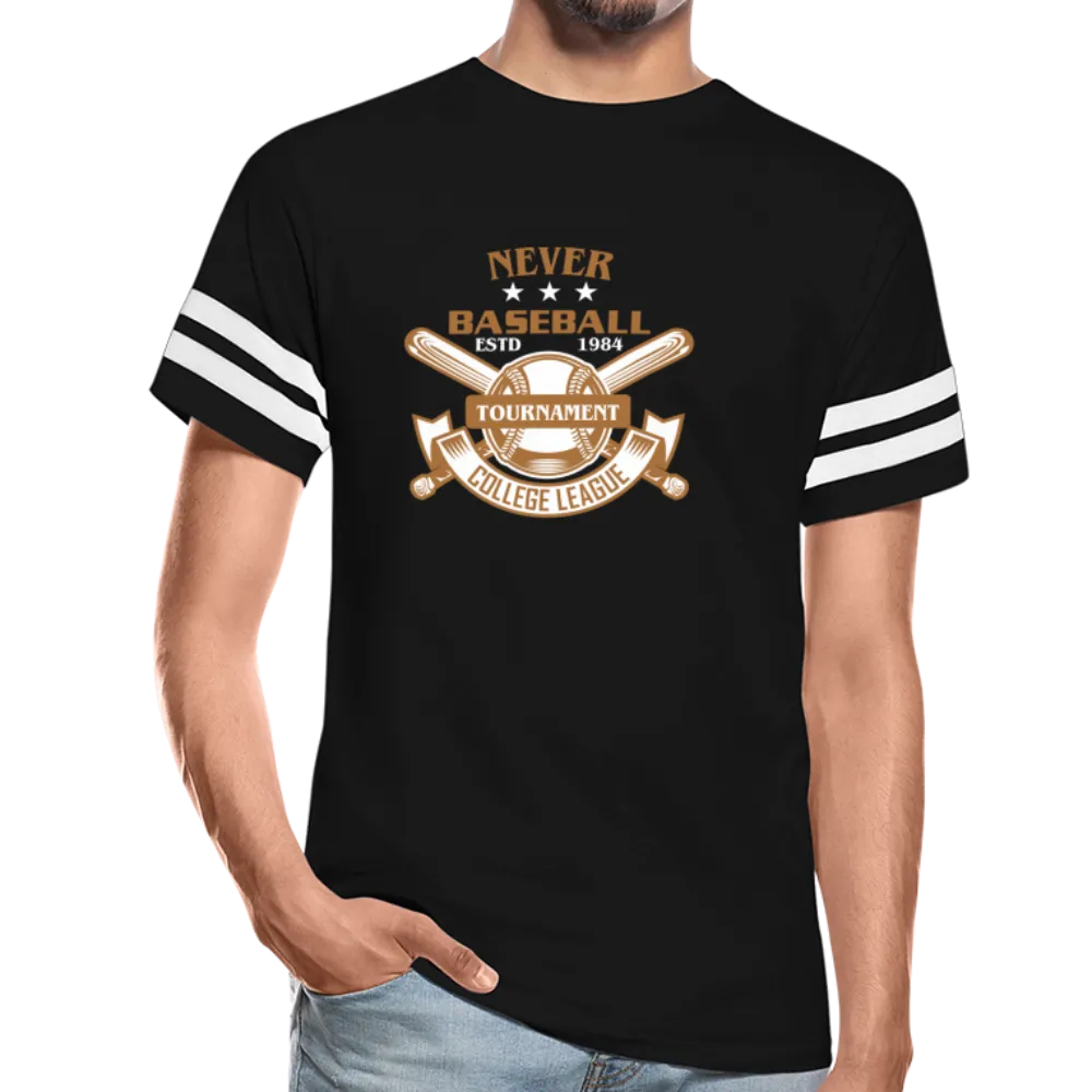 NEVER BASEBALL Vintage Sport T-Shirt