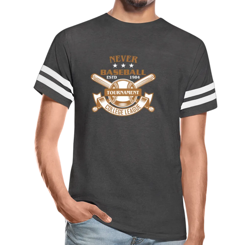 NEVER BASEBALL Vintage Sport T-Shirt