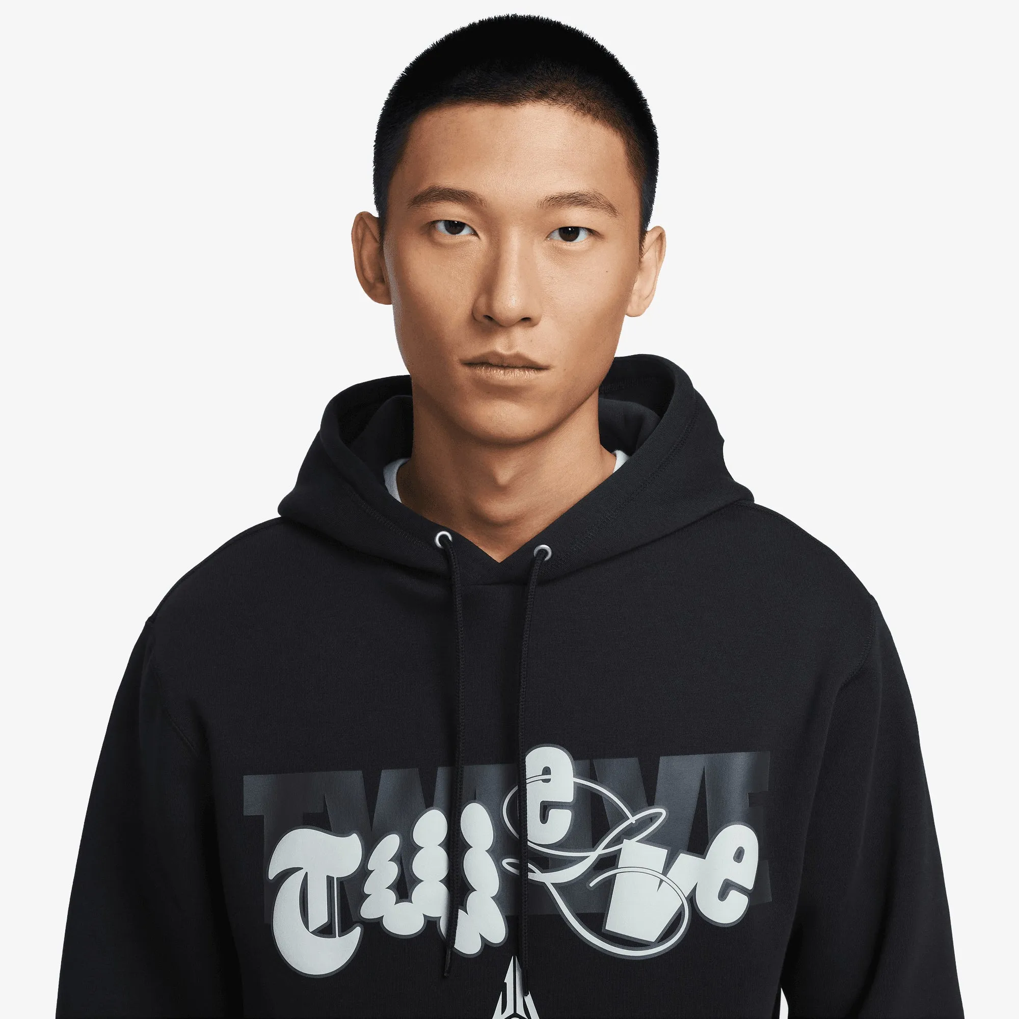 NIKE | JA MORANT JA CLUB FLEECE { BLACK/LIGHT SILVER