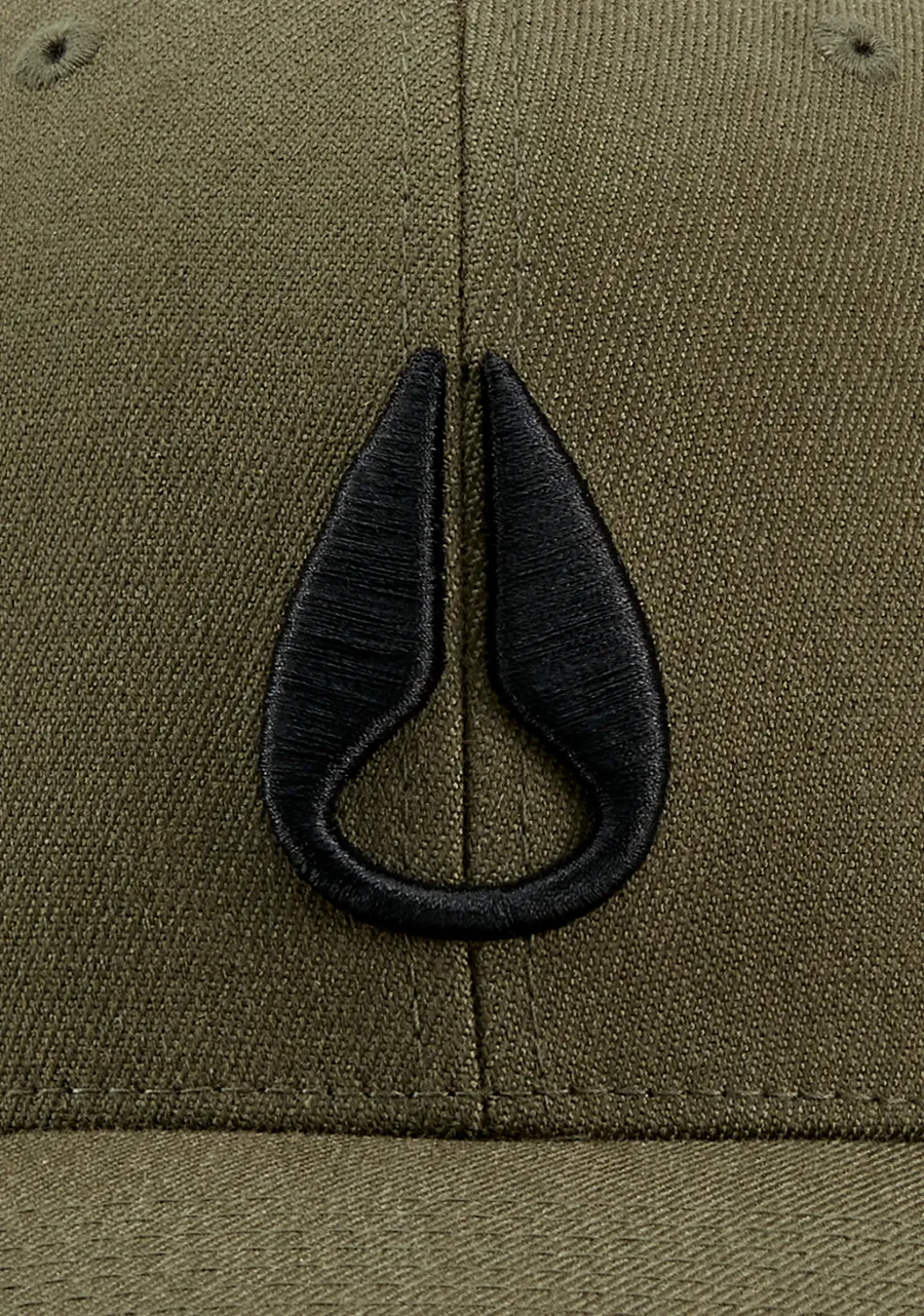 Nixon Deep Down Snapback Hat - Olive