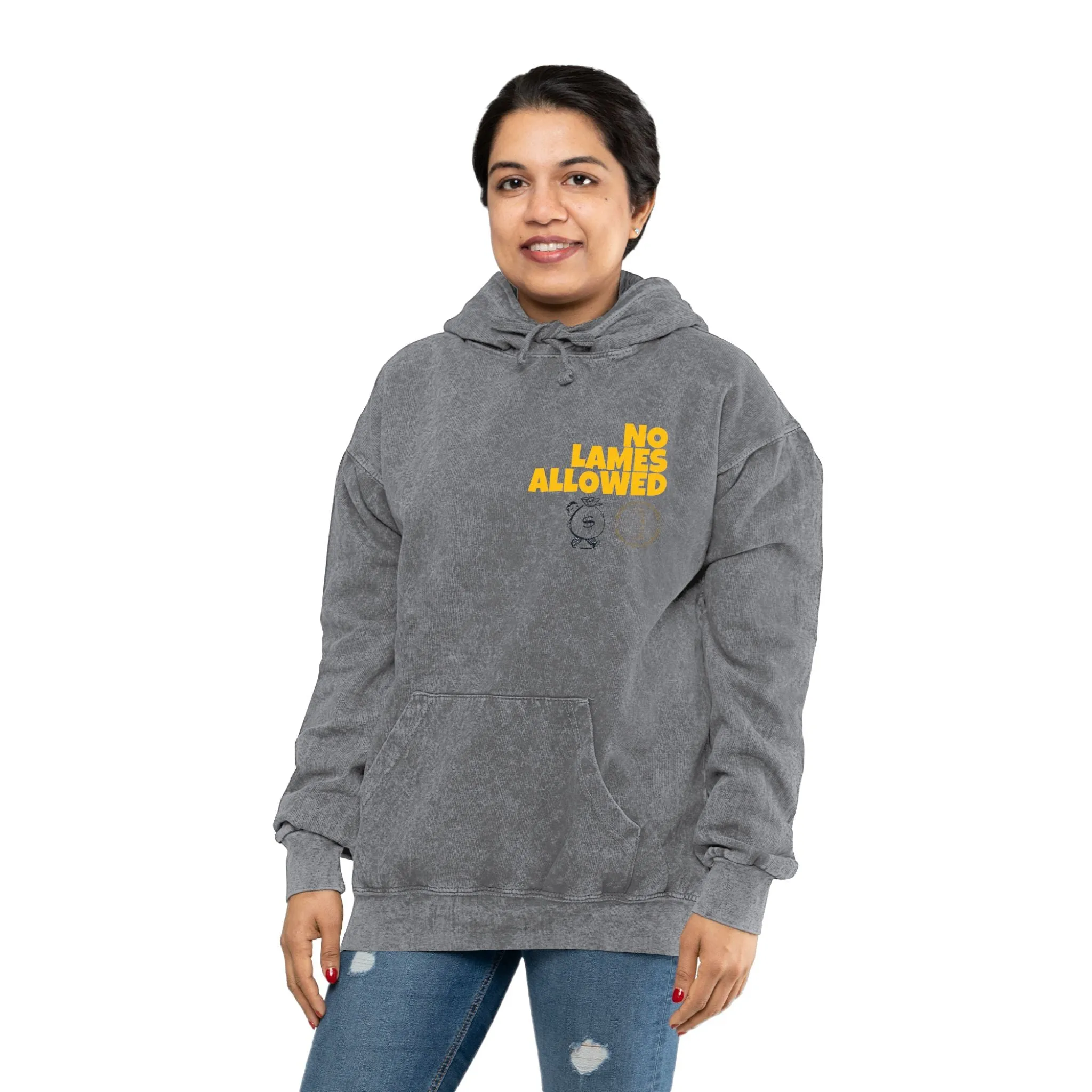 No Lames Allowed Wash Hoodie
