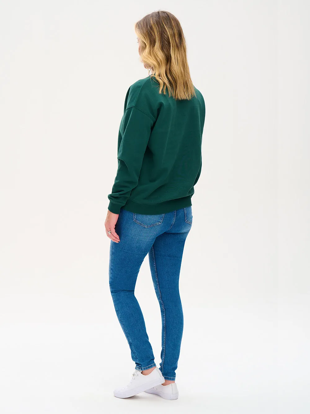 Noah Sweatshirt - DARK GREEN/WILD LIGHTNING