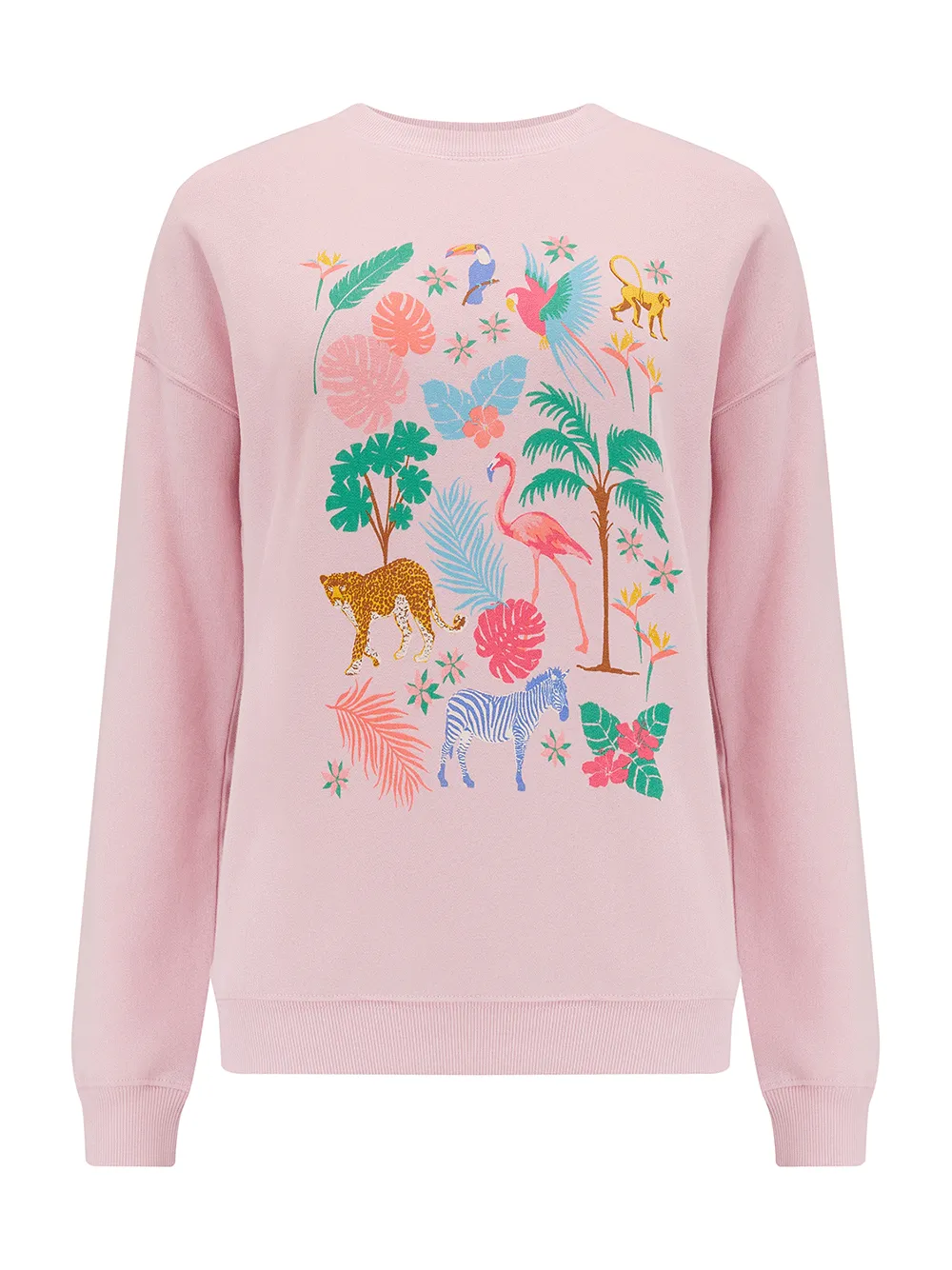 Noah Sweatshirt - PEACH TROPICAL SAFARI