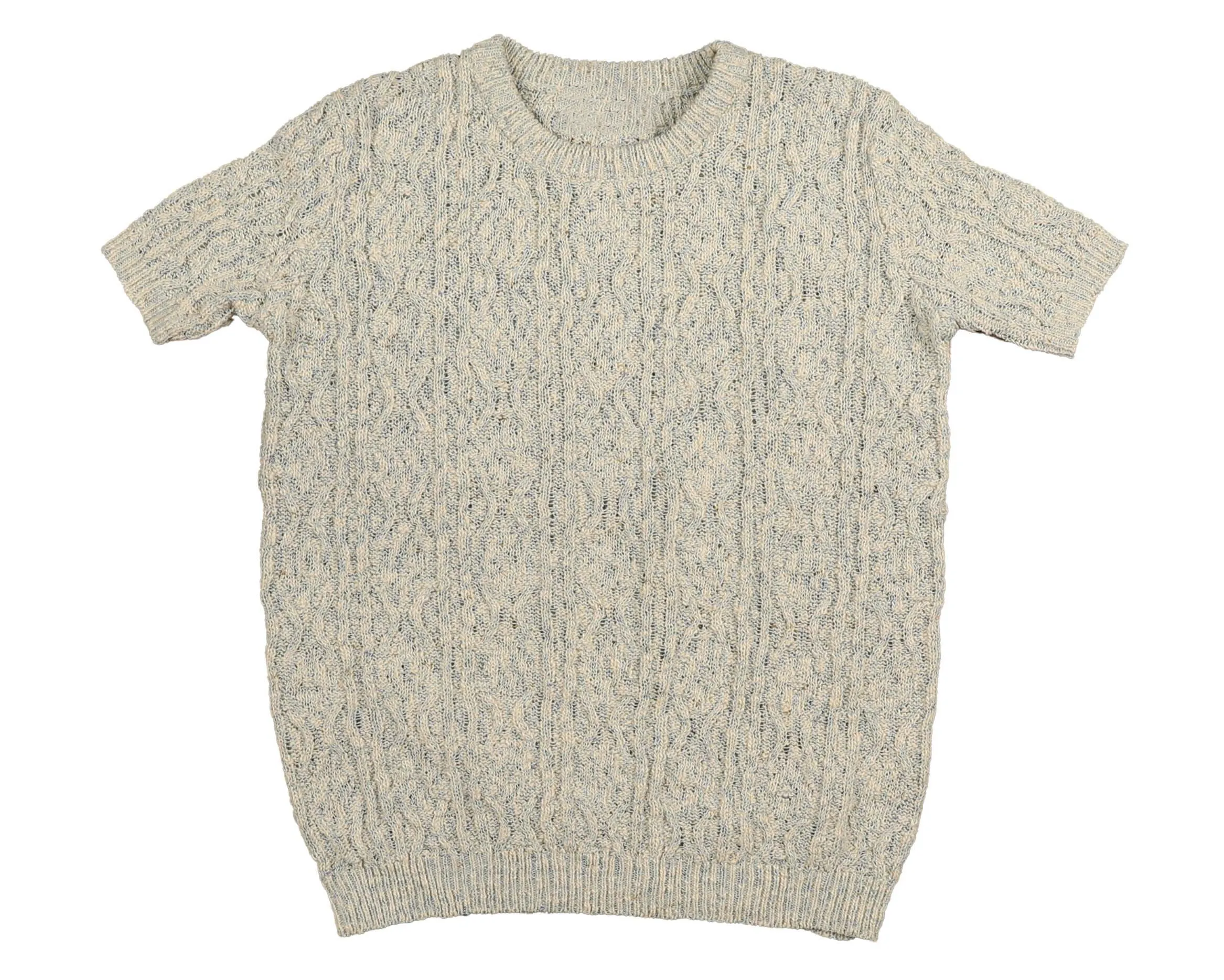 Noma Marled Textured Knit in Light Blue