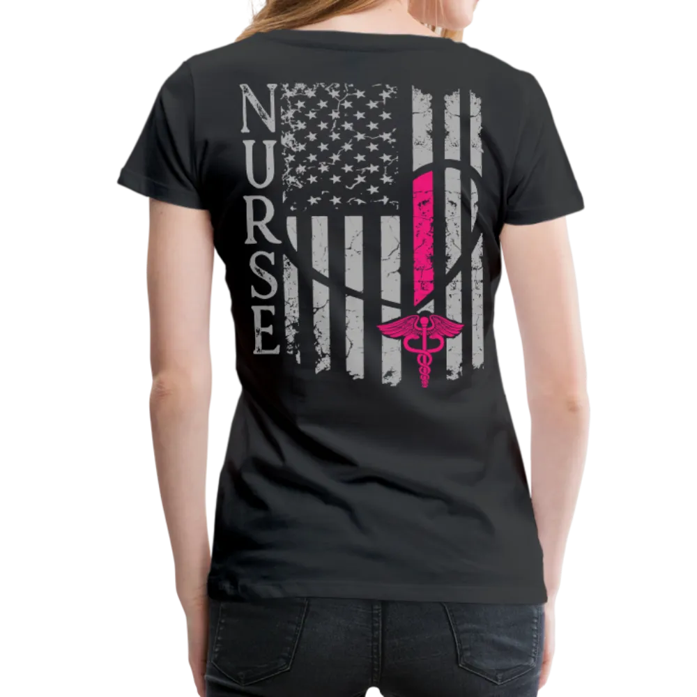Nurse Flag Shirt Women’s Premium T-Shirt (CK1819)