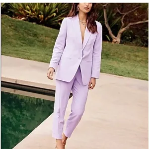 NWT Express Purple Blazer Tailored Suit Jacket