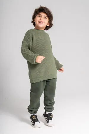Olive knit set