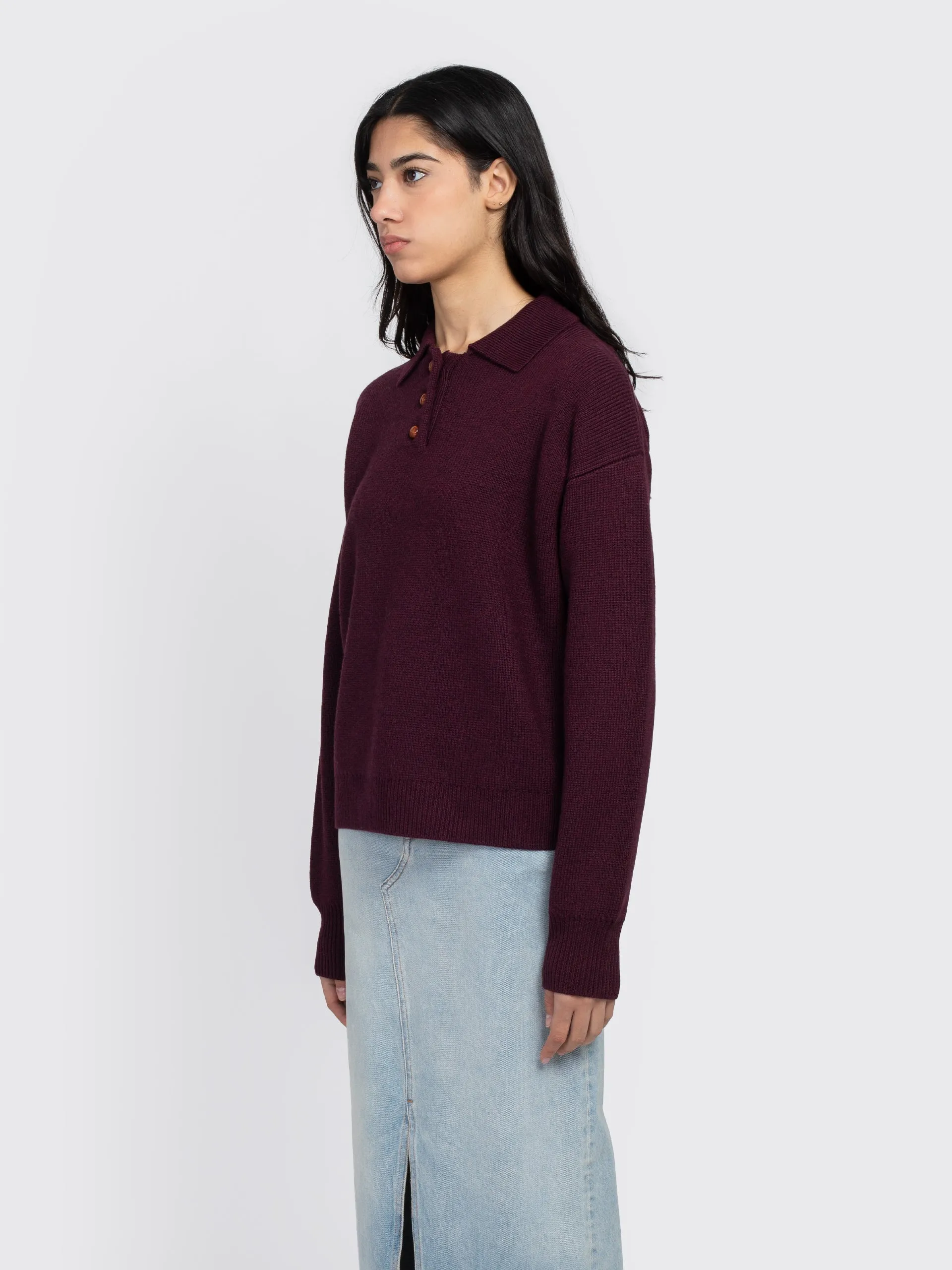 Oversize Polo Sweater