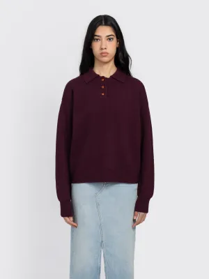 Oversize Polo Sweater