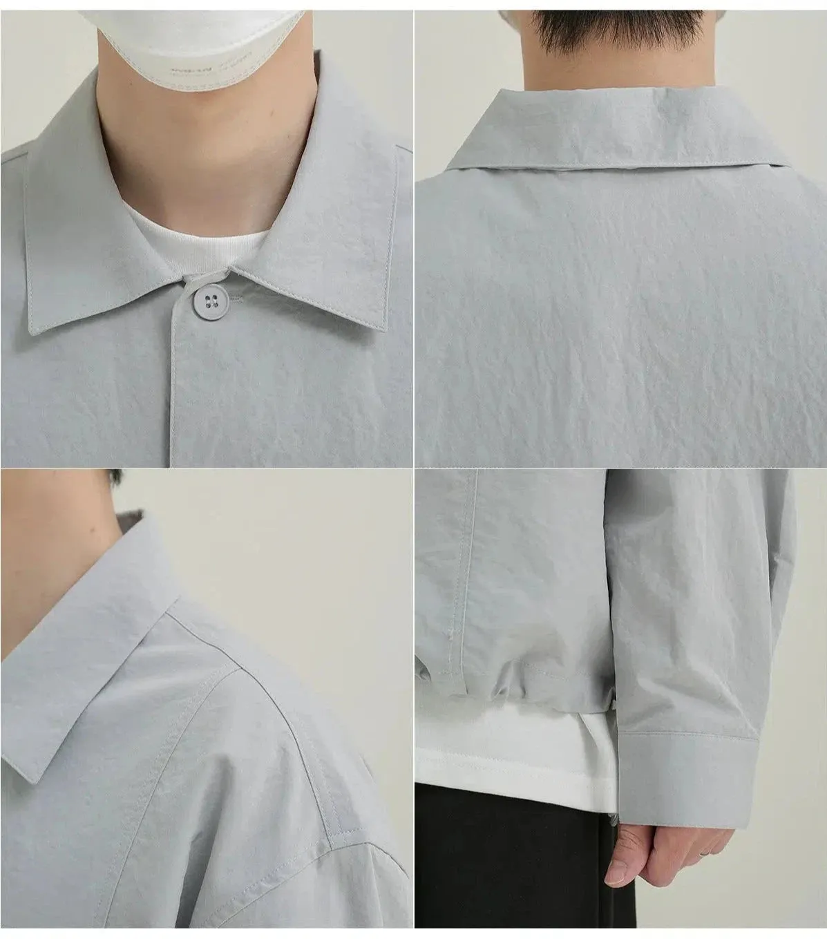 Oversized Shirt with Drawstring Hem