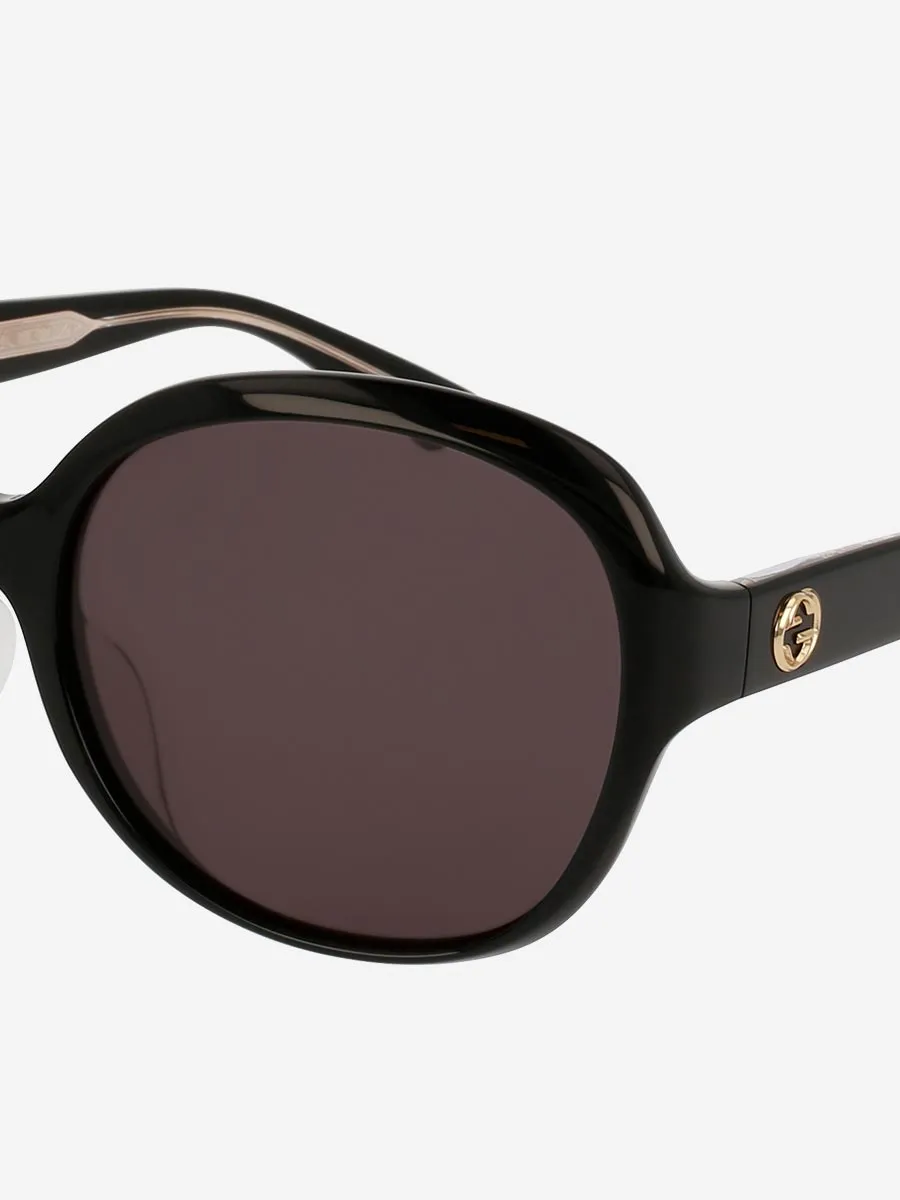 oversized sunglasses - black
