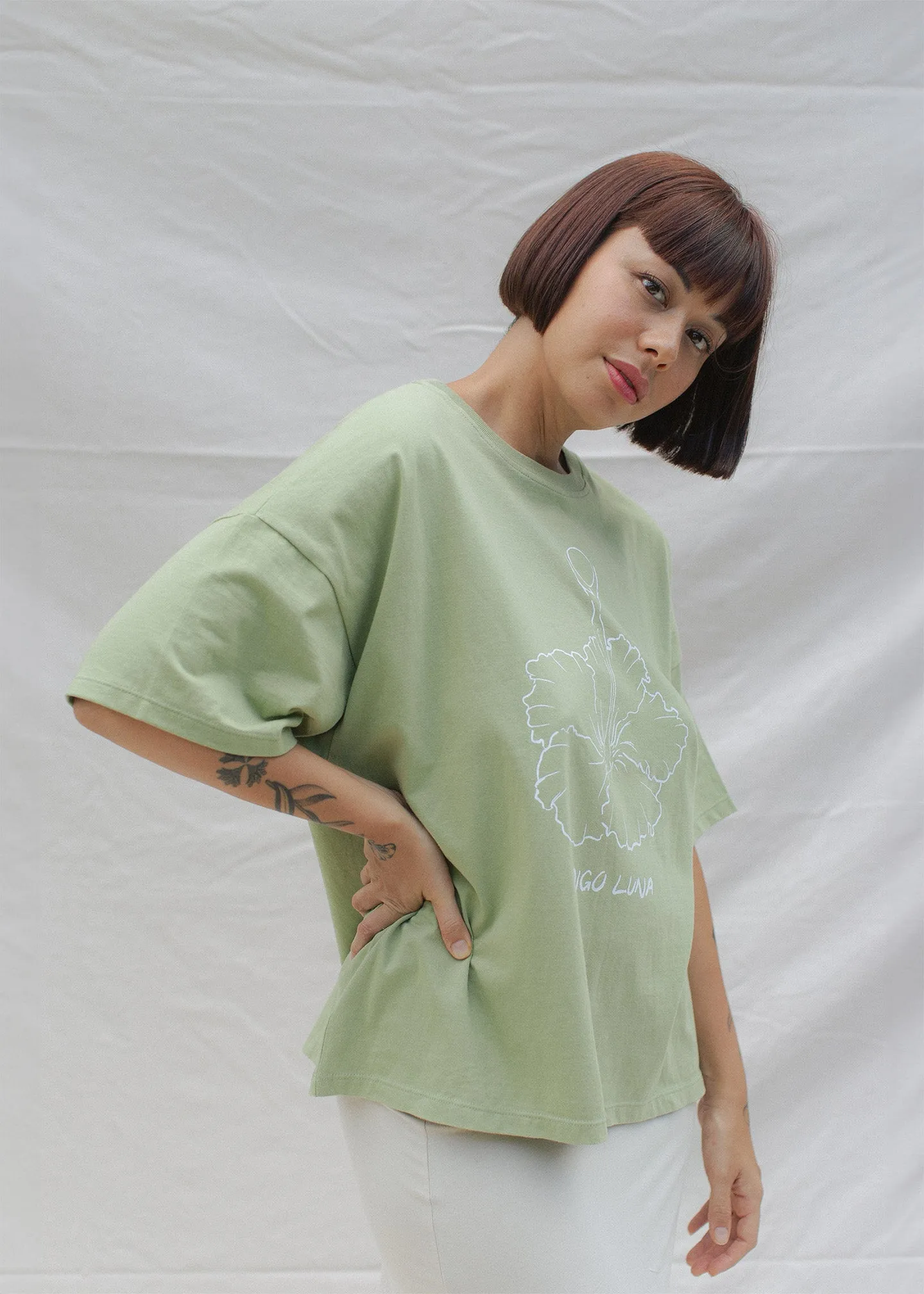 Oversized Tee Rumi Pistachio