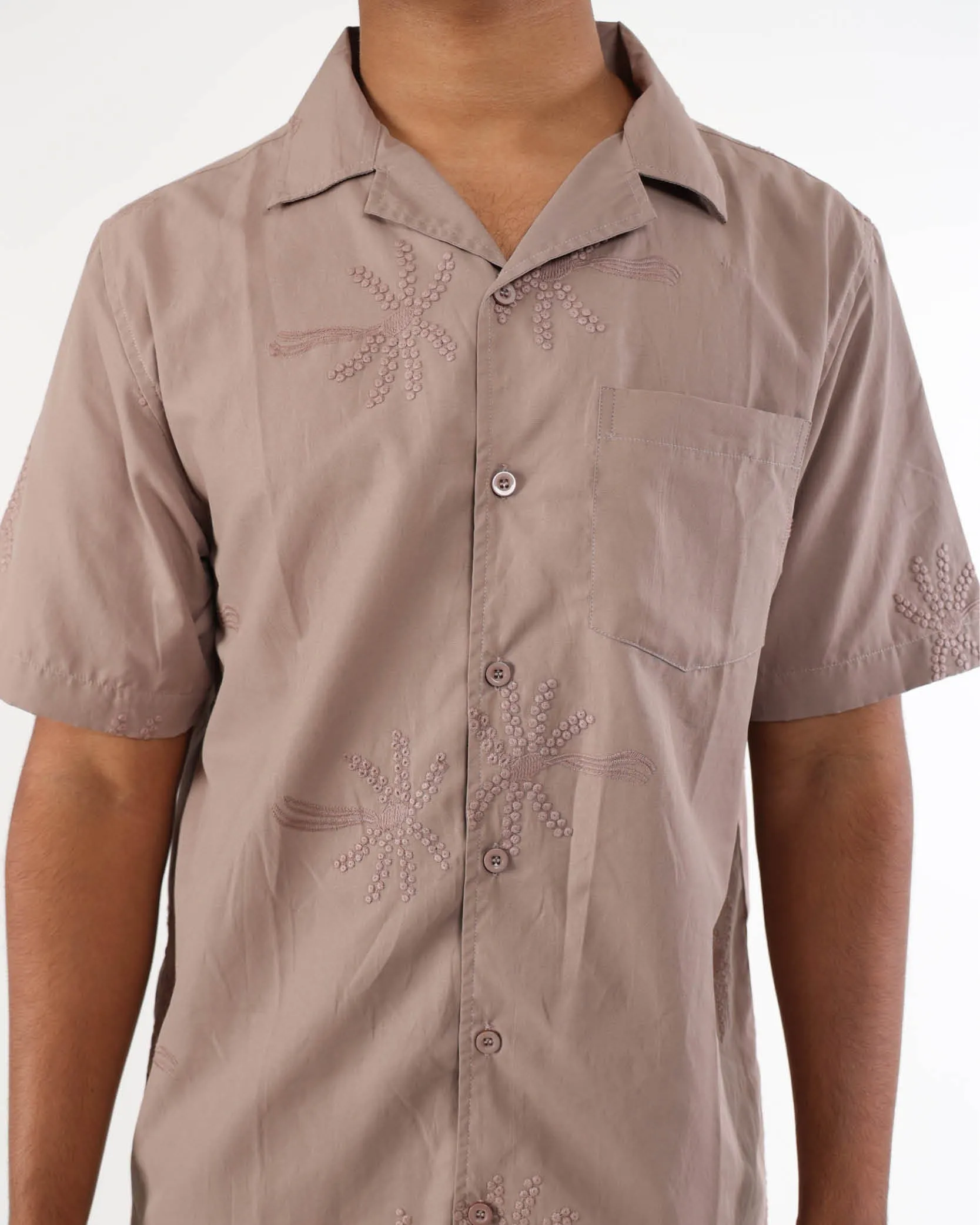 Palm Embroidered Shirt