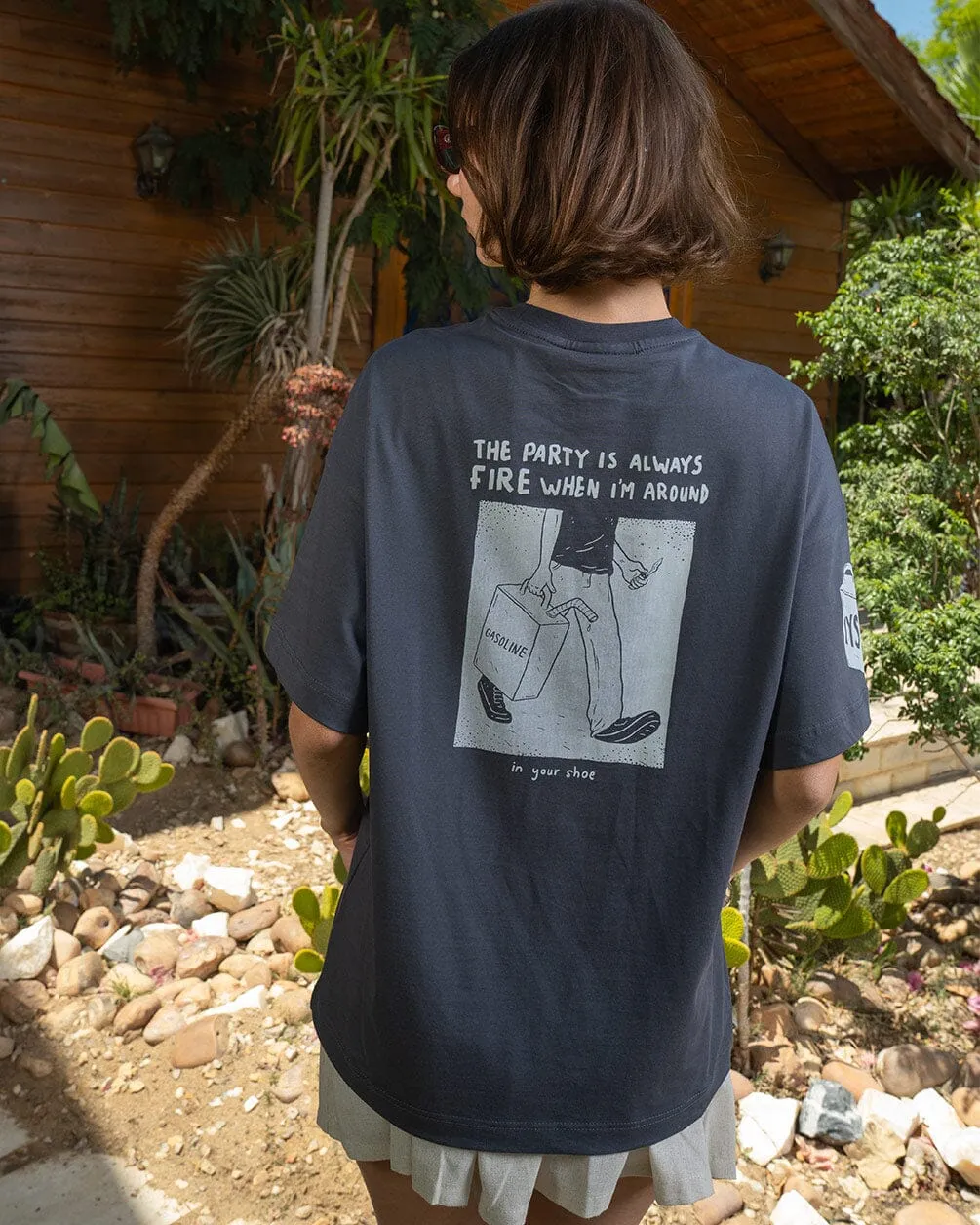 Party Is Always Fire Oversized Tee