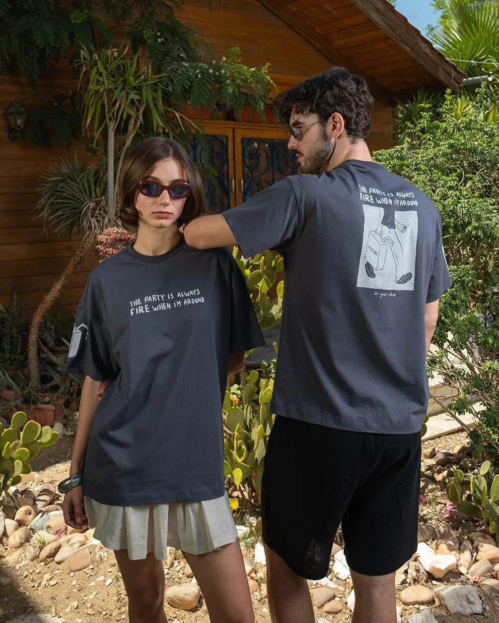 Party Is Always Fire Oversized Tee