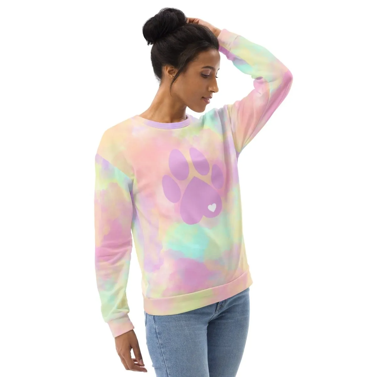 Pastel Cloud Dog Paw Sweatshirt