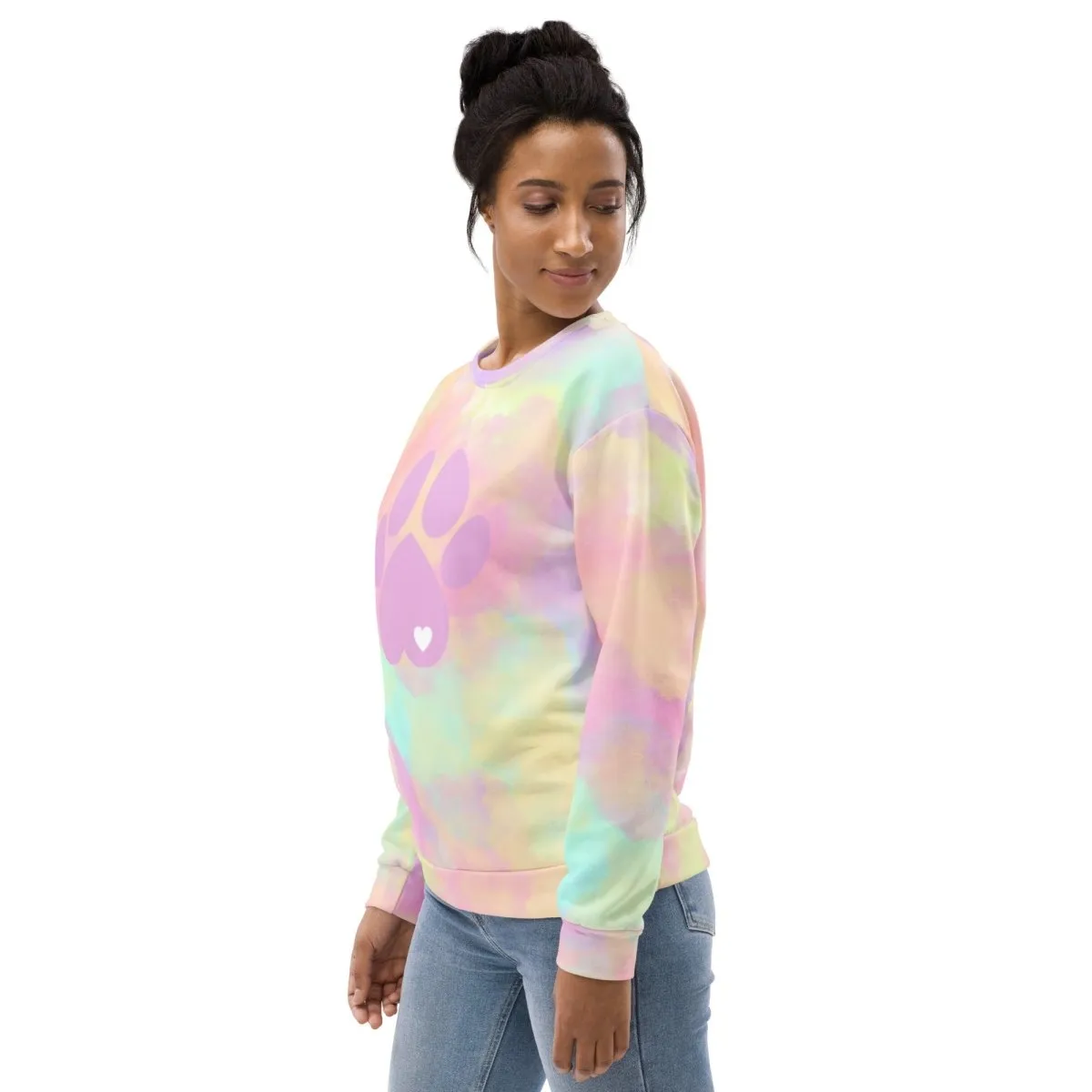 Pastel Cloud Dog Paw Sweatshirt