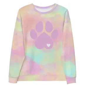 Pastel Cloud Dog Paw Sweatshirt
