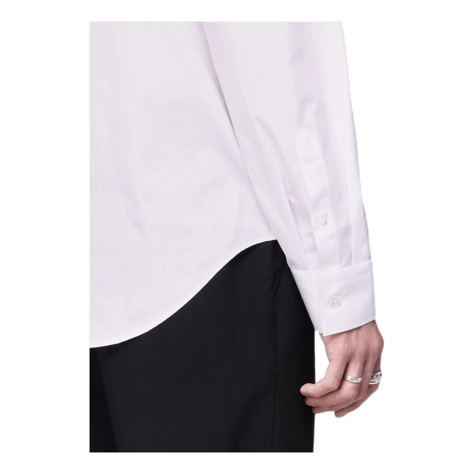 Patched Shirt White