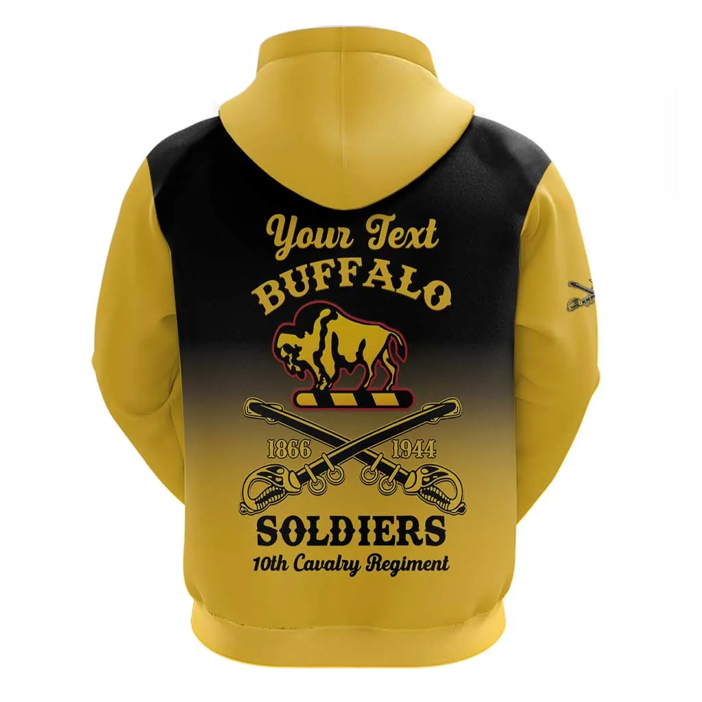 Personalized Afro-Americans Buffalo Soldiers Hoodie 10th Cavalry Regiment LT15