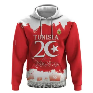 Personalized Afro Tunisia Hoodie Happy 69th Anniversary Independence LT15