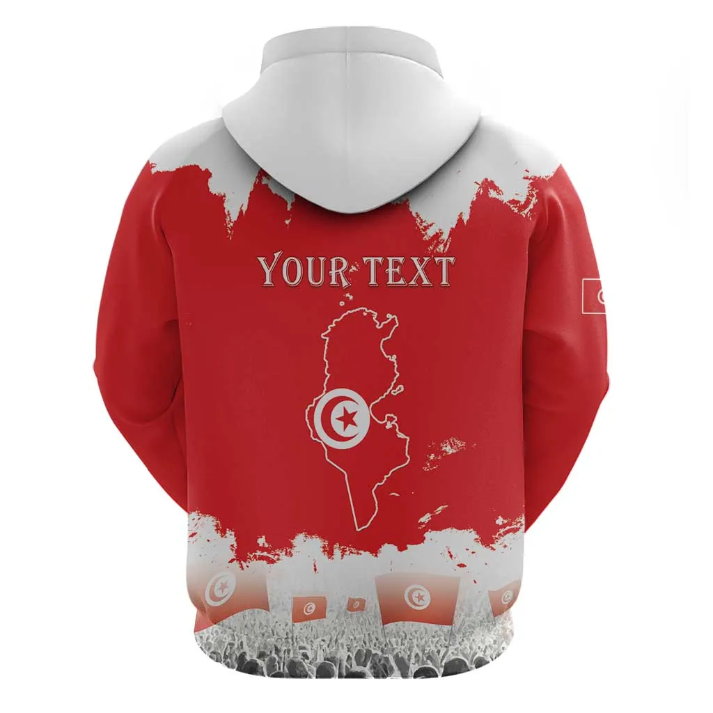 Personalized Afro Tunisia Hoodie Happy 69th Anniversary Independence LT15