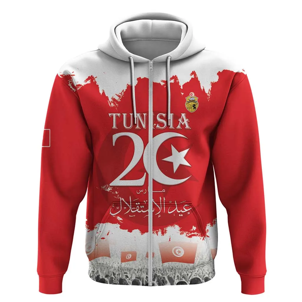Personalized Afro Tunisia Hoodie Happy 69th Anniversary Independence LT15
