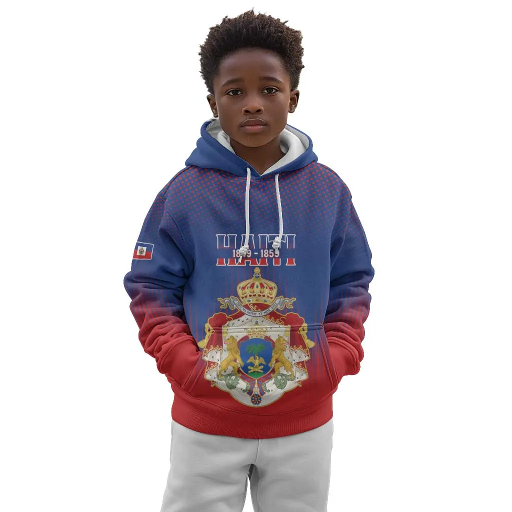 Personalized Anpi an Ayiti Kid Hoodie Imperial Coat Of Arms Flag Style LT15