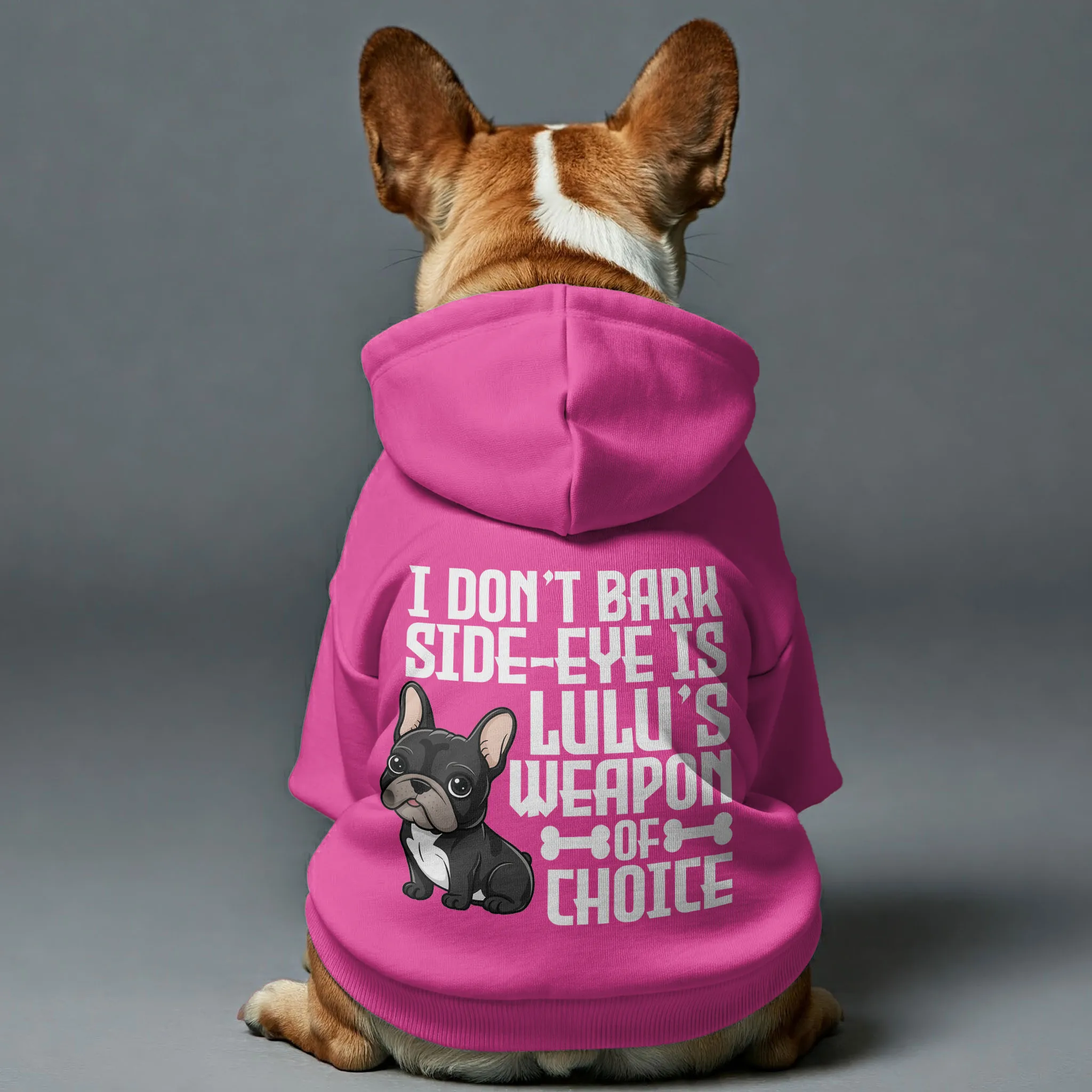 Personalized French Bulldog Hoodies with Funny Quotes and Custom Name – Stylish, Cozy, and Premium 100% Cotton