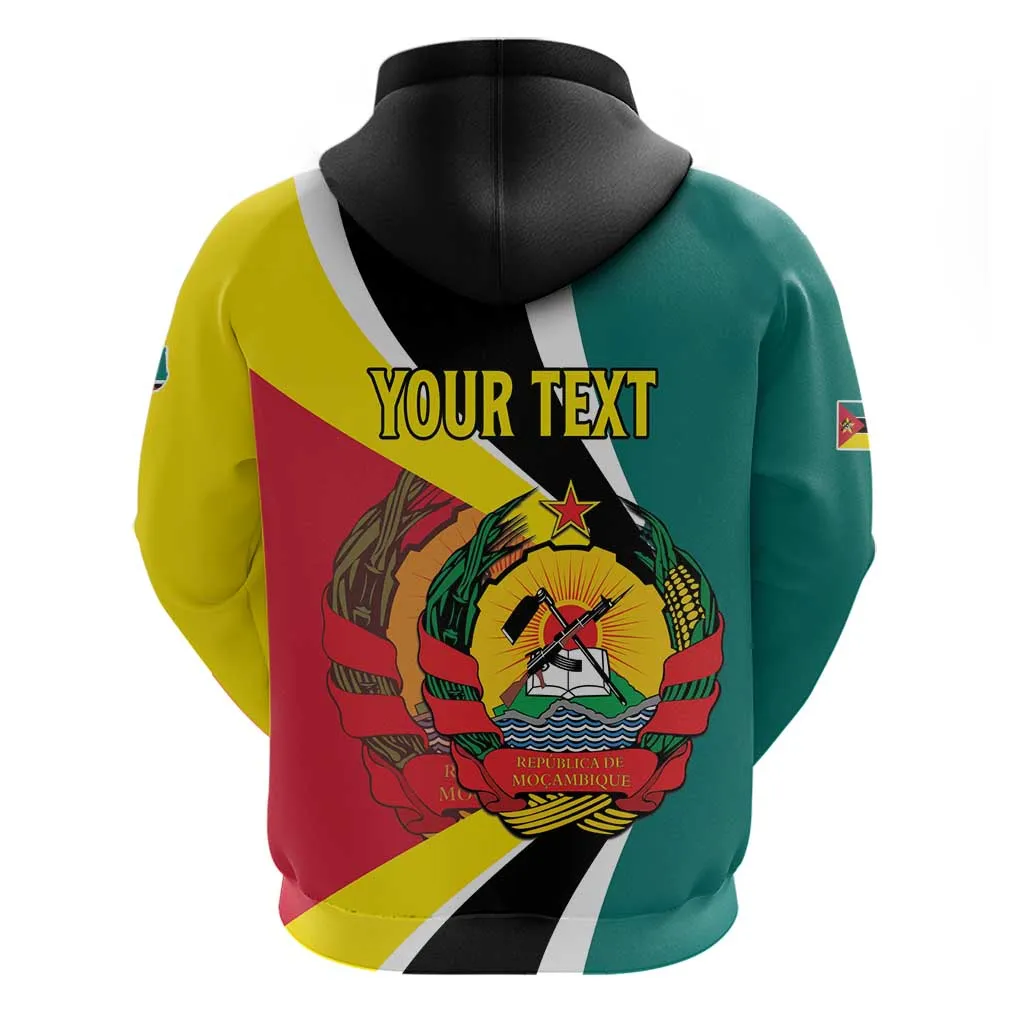 Personalized Mozambique Independence Day Hoodie Coat Of Arms - Flag Style LT15