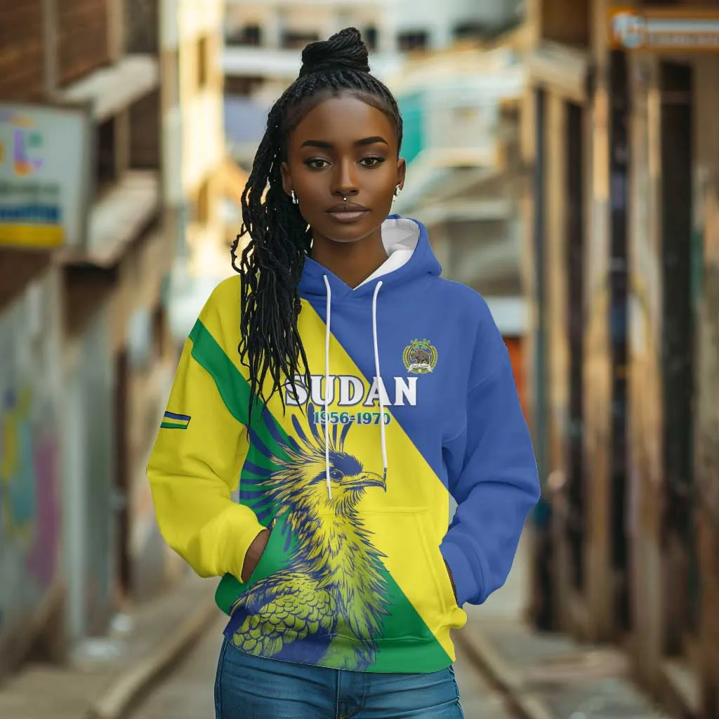 Personalized Sudan Hoodie Coat Of Arms 1956-1970 LT15