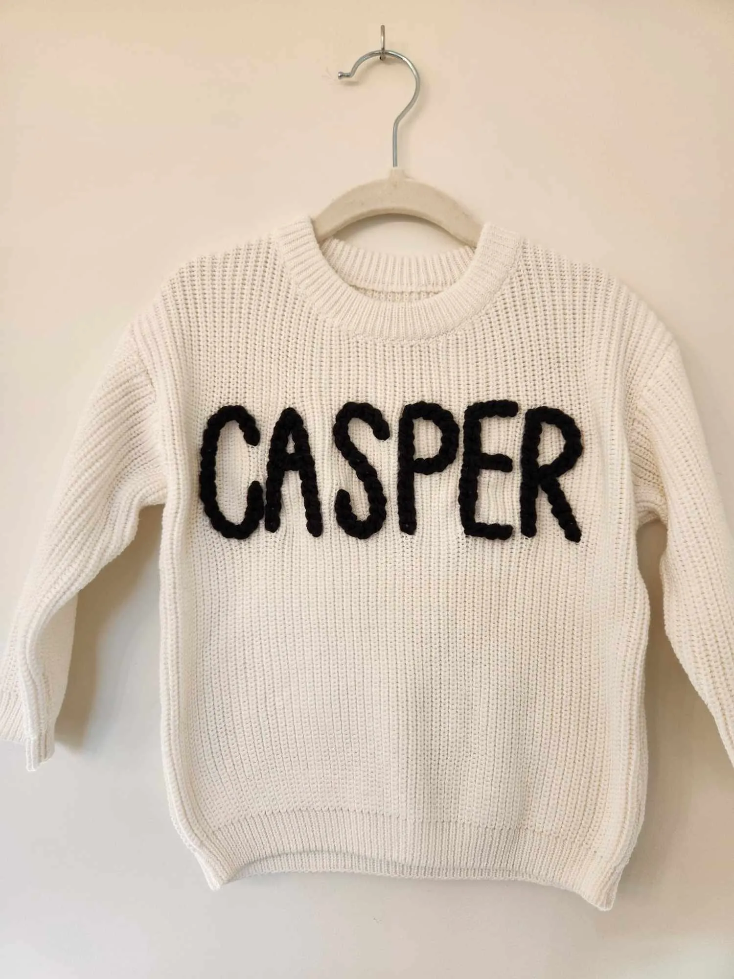PERSONALIZED SWEATER - MARSHMALLOW