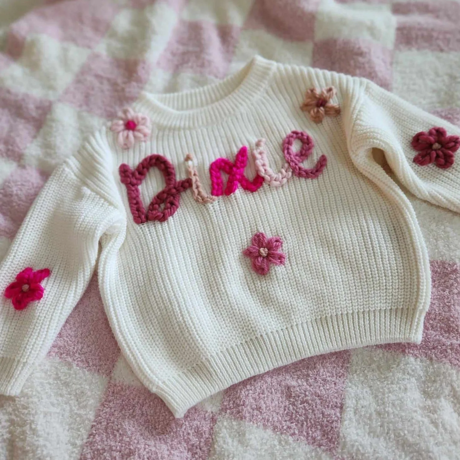 PERSONALIZED SWEATER - MARSHMALLOW