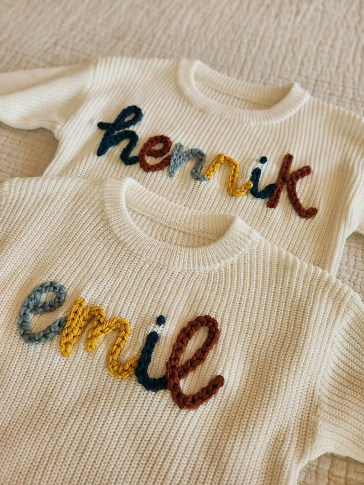 PERSONALIZED SWEATER - MARSHMALLOW